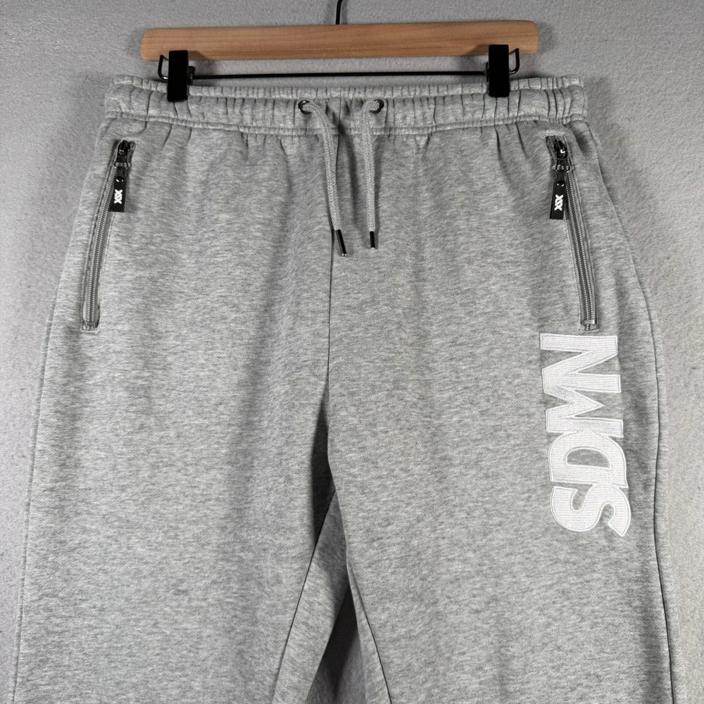 Sidemen Official XIX SDMN Gray Joggers Kids XL Zipper Pockets 100% Cotton